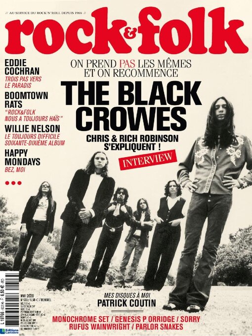 Détails du titre pour Rock and Folk par Editions Lariviere SAS - Disponible